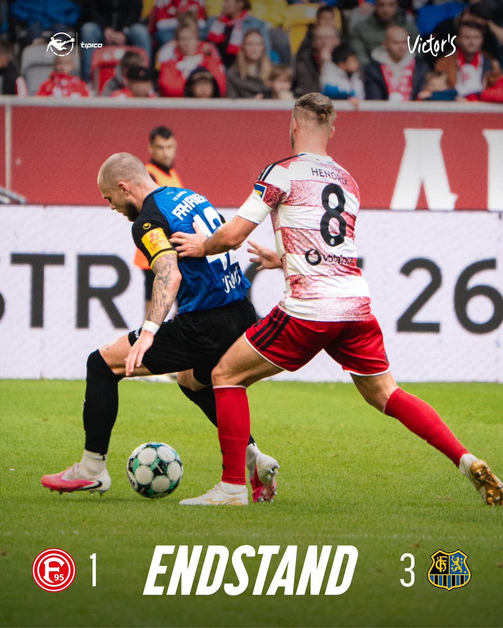 1. FC Saarbrücken beats Fortuna Düsseldorf 1-2